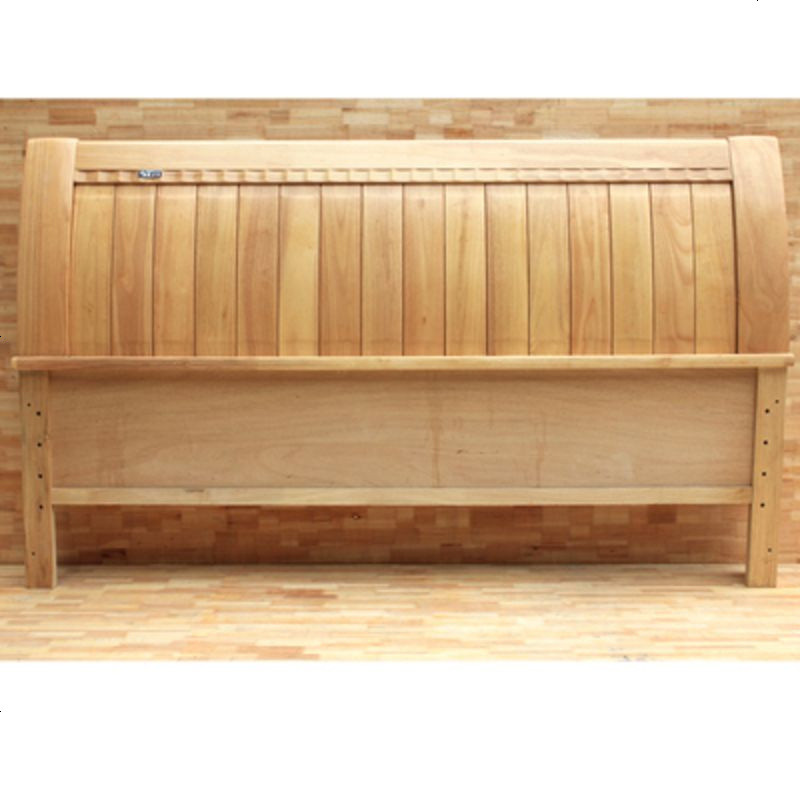 实木床头板简约现代1.8米1.5米双人床头中式2床靠背橡木白茬定制 1500mm*2000mm_008原木色支持海棠色