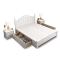 美式实木床1.8米双人床1.5m欧式白色乡村田园公主储物现代简约床_878_682 1200mm*2000mm_实木床+22公分标准床垫+2个