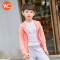 韩国VVC 儿童防晒衣夏季超薄防晒外套防紫外线透气亲子连帽防晒服 均码 果绿色-小童（1-7周岁）