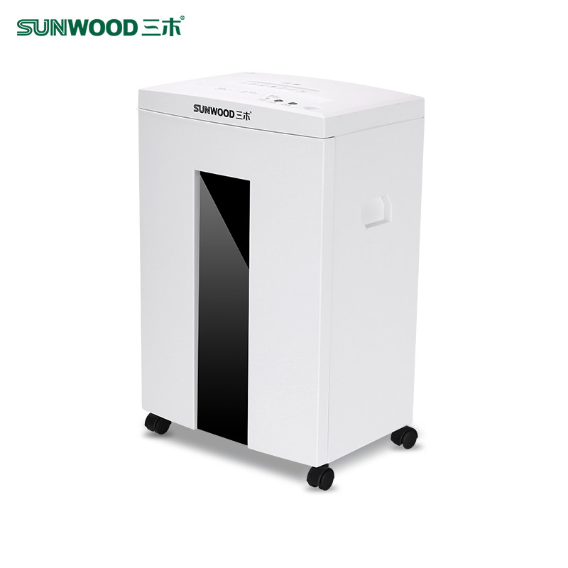 三木(SUNWOOD)S19碎纸机 商用大功率德国5级保密 文件粉碎机家用低噪音碎纸机 办公双入口可碎光盘卡片