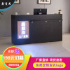 中式收银台复古吧台桌理发水果店超市美容院柜台仿古简约现代烤漆_641_845 红木色_180x60x100cm