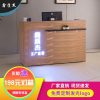 中式收银台复古吧台桌理发水果店超市美容院柜台仿古简约现代烤漆_641_845 黑色_100x60x100cm