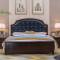 美式床实木床1.8米轻奢欧式双人床婚床现代简约主卧室家具 1800mm*2000mm_实木床+22CM乳胶床垫_框架