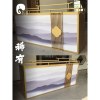 新中式禅意茶室收银台现代简约美容院转角吧台桌小接待台柜台定制_477_775 2000x500x1000MM_1x1x1cm