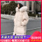 子沫雨佐露絲短款羽绒服女2020冬季新品韩版时尚宽松大狐狸毛领白鸭绒加厚保暖外套 豆绿色 M