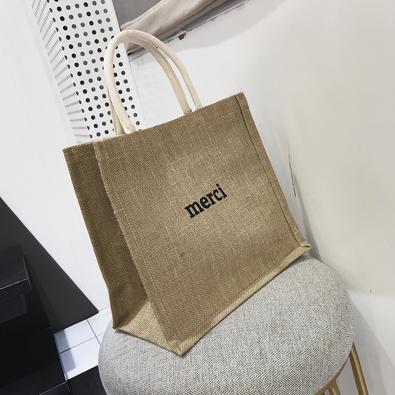 手提帆布包大容量女包韩版学生书包时尚麻布包简约a4文件包公文包_5 卡其色（赠垫板）