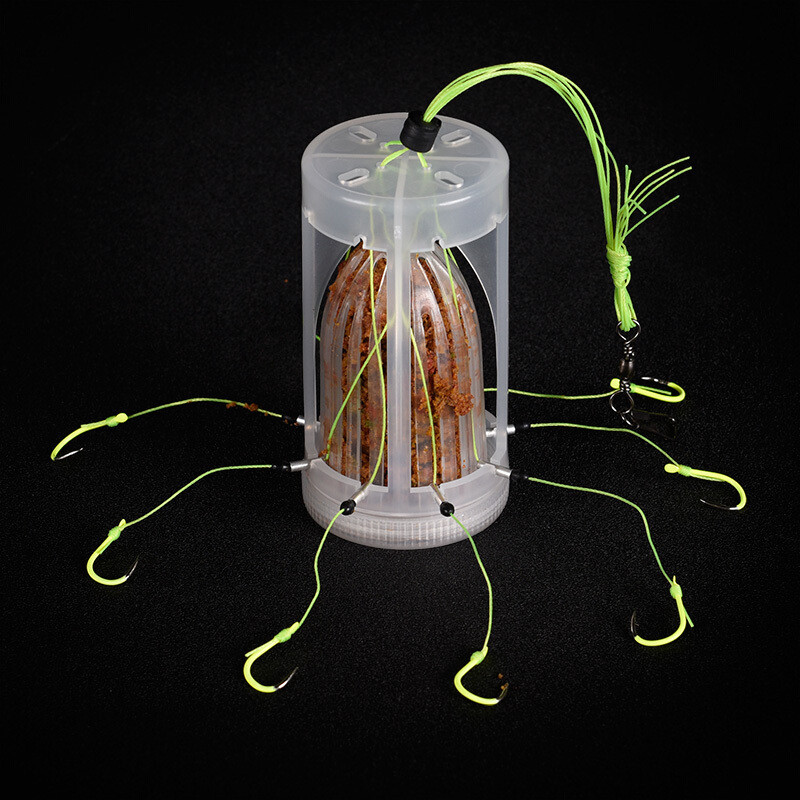 鱼钩伊势尼水怪笼钩串钩钓鱼勾鲢鳙钓组钓笼钩钓鱼神器新型爆炸钩8爪