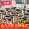 宿巢学校培训班课桌椅书法桌中小学生彩色单双人桌凳辅导班美术课桌_1 100*40*74