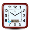 康巴丝挂钟创意钟表日历挂表客厅时钟大静音客厅墙壁钟个性石英钟(b04)_14英寸（直径35.5厘米） 2473咖木白