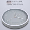 康巴丝钟表挂钟客厅圆形宜家创意时钟挂表简约现代静音电子石英钟(1a2)_14英寸（直径35.5厘米） 白色款