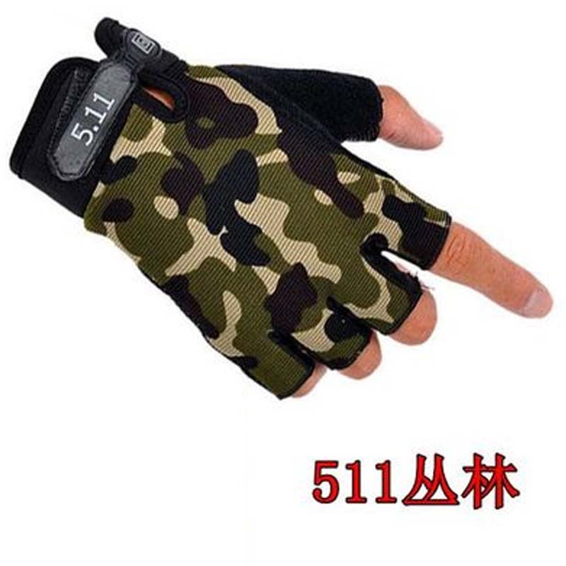 儿童半指手套男童女童手套中性手套手套通用简约便携婴童手套四季可用手套 13-18岁（掌围20厘米） 511迷彩半指
