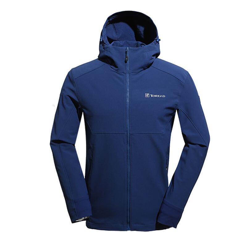 探路者（TOREAD）户外春秋男女徒步外套旅行外套软壳衣_7 3XL KAEG81305-CA5C深海蓝（男）