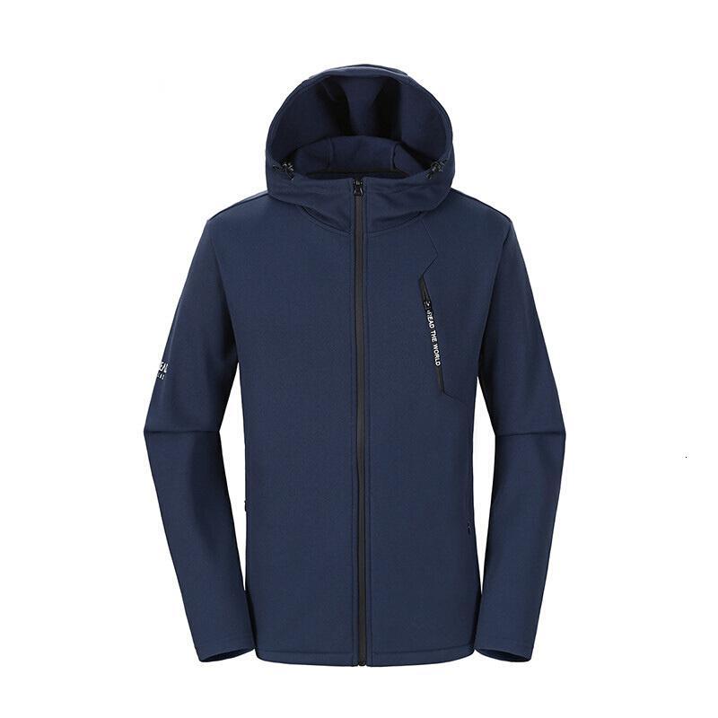 探路者（TOREAD）户外秋冬男女徒步保暖舒适软壳衣外套_2 3XL TAEG91849-C03X藏蓝（男）