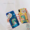 朱正廷同款6s苹果x手机壳XSMax/XR/iPhoneX/8plus/7p/6女iph iPhoneX/XS蓝底