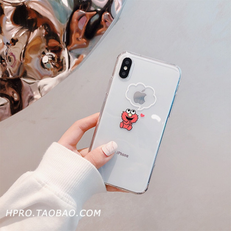 搞怪卡通6s苹果x手机壳XSMax/XR/iPhoneX/8plus/7p女款iphon iPhoneXSMax红色