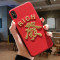 中国风金色刺绣财苹果X手机壳iPhone8plus/Xr/7/max硬壳6sp红色 6/6s(小屏)发-闪粉绒布红底全包软边硬壳