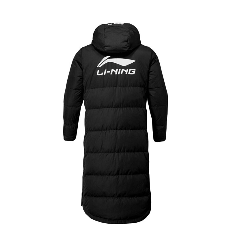 李宁长款过膝羽绒服 xl/180 黑色高清实拍图