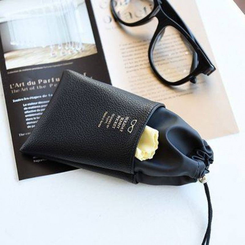 眼镜袋太阳镜袋便携太阳眼镜袋子墨镜收纳包男女款简约抗压布袋_7 黑色