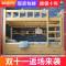 经济型实木上下铺床成人高低床儿童上下床二层床双层母子床子母床_964_585 1350mm*2000mm_原木无漆上下床+书架_更多组合