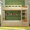 原木包邮儿童床双层床实木高低床子母床上下床学生多功能上下铺 1000mm*1900mm_原木无漆加书架抽屉_只有高低床