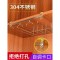 【免钉】高脚杯架倒挂家用不锈钢红酒杯架欧式葡萄酒杯架现代简约_908_59 免钉18二排升级版
