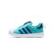 adidas阿迪达斯三叶草童2018新款男婴童0-4岁一脚蹬运动休闲鞋B75621 B75621高光浅水蓝+神秘墨水蓝+亮白 31.5码/适合脚长190mm