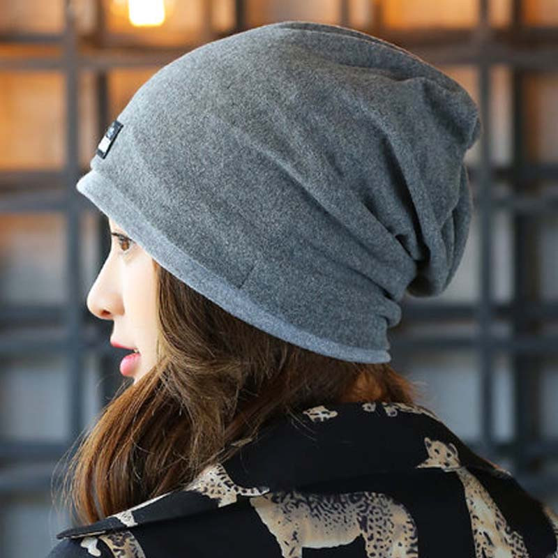 坐月子帽春秋款产后孕妇帽子秋冬季保暖产妇冒头巾女用品韩版简约清新产妇帽子 光板款-深灰