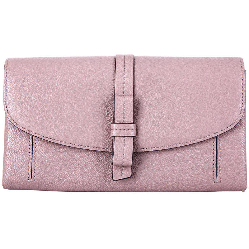 凯特·丝蓓 Kate Spade 奢侈品 女士玫瑰色皮质长款钱包钱夹 WLRU3081 274 玫瑰色WLRU3081274