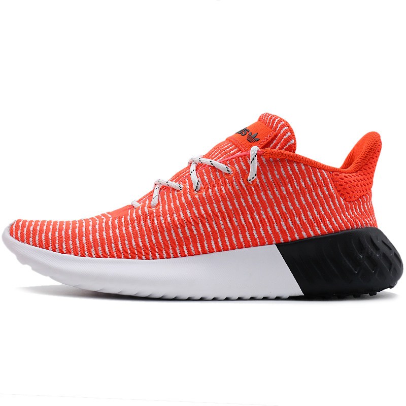 ADIDAS阿迪达斯三叶新款运动舒适轻便经典休闲鞋B37737 红荧光/亮白 36