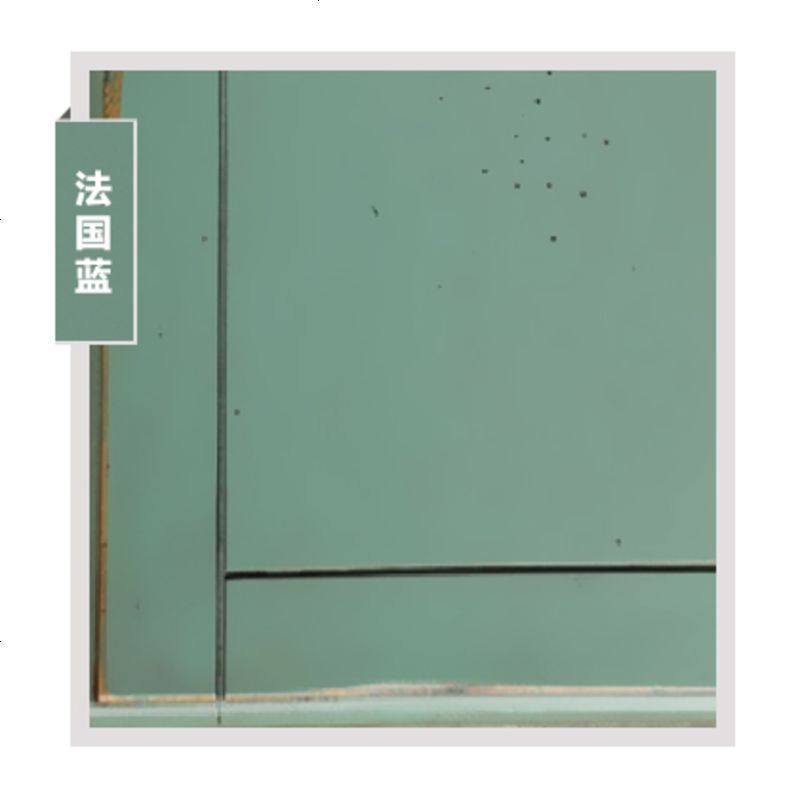 比邻乡村美式实木五斗柜地中海卧室餐厅玄关抽屉柜六斗七斗柜 整装_法国蓝