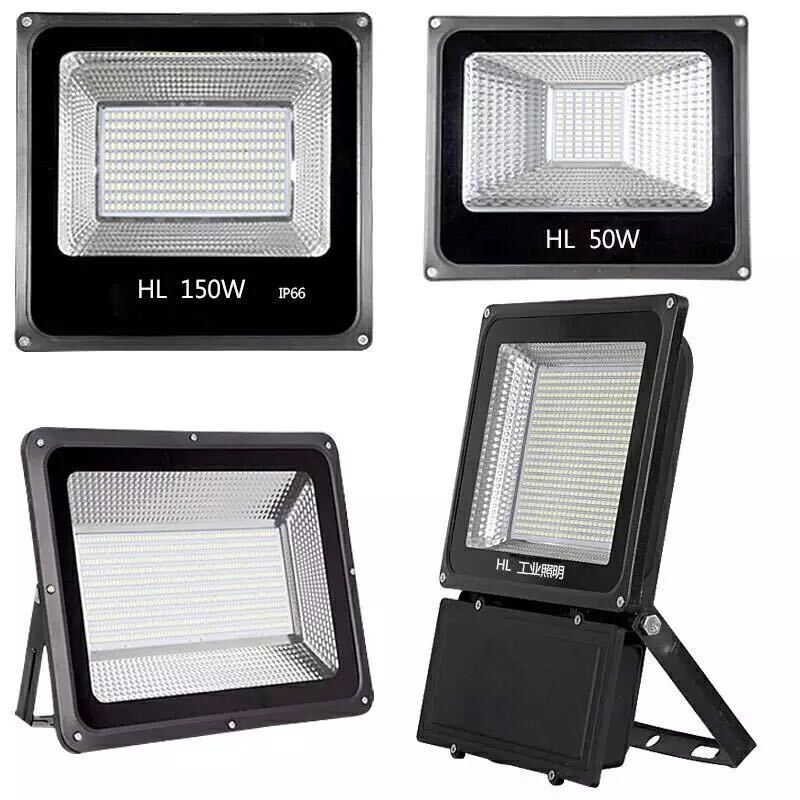 doxa灯饰广告灯车间工厂房路灯LED投光灯100W200W户外防水射灯室外照明J 200瓦-豪华铝壳款白光限购一个