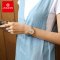 聚利时手表女正品专柜2018新款日历带星期时尚钢带石英表JA-1100 D款-宝蓝色