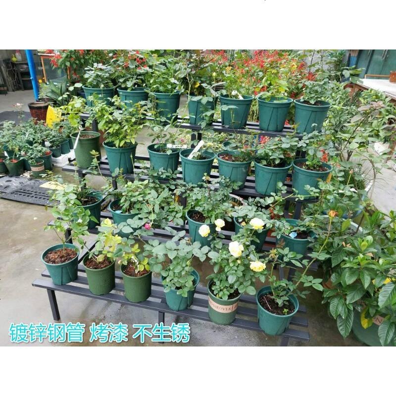 室内外铁艺花架长方形落地式多层阶梯花架不锈烤漆绿萝多肉花架_342_674 4层140长80宽100高黑