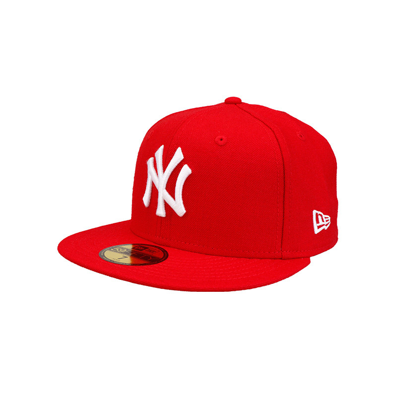 MLB美职棒棒球帽 百搭美版平檐棒球帽 时尚封口帽子 红色（56.8）