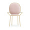 北欧金属靠背餐椅设计师休闲椅单人椅子现代简约梳妆公主椅化妆椅_10 粉红色-带扶手