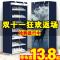 省空间鞋架特价经济型家用鞋柜放在家口简易宿舍女生防尘_862_191 荧光黄_十层九格海棠