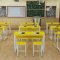 中小学生课桌椅厂家直销学校辅导班单双人培训桌椅组合书桌学习桌_472_50 单层长120*宽60*高75加固型