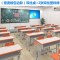 课桌椅中小学生辅导班培训桌子学校学习书桌厂家直销托管班单双人_283_317 姜黄色_款式6(批发)