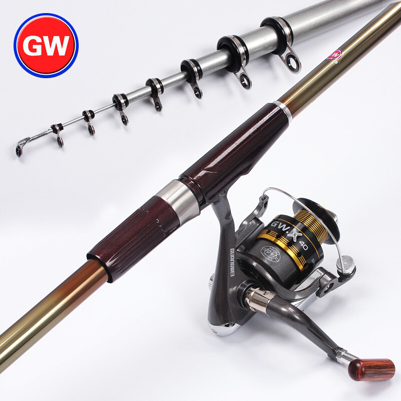 光威（GW）光威全能矶定位矶钓竿鱼竿手海两用4.5米5.4米海竿6.3米抛竿鱼竿套装 5.4-4.5米+光威轮+套装配件 全能矶4号