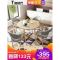 洽谈桌椅组合接待会客办公休闲咖啡厅奶茶店休息区小户型圆桌_113_711 紫色_60+2椅+胡桃木
