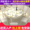 餐桌椅组合实木餐桌伸缩现代简约小户型折叠圆形饭桌家用北欧餐桌_704_39 1.35单桌带电磁炉6木椅