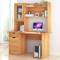 大型电脑桌带书架组合家用长1.2米台式书桌卧室中学生学习写字台_221_651 120cm大书架白枫木色
