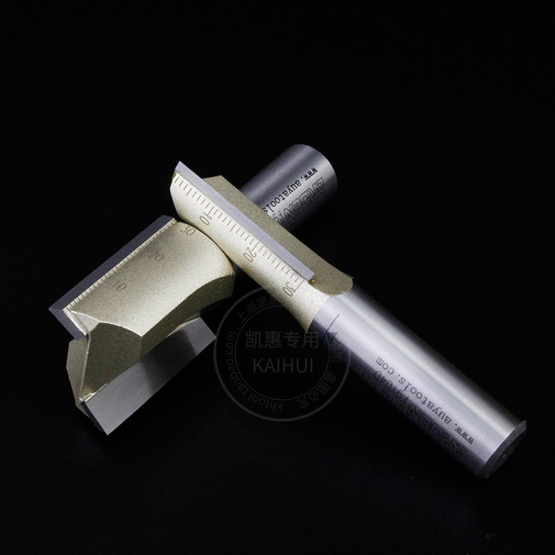 雅登木工刀具公制双刃直刀修边机刀头刻机开料铣刀电木铣开刀_3