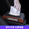 车载纸巾盒座式扶手创意汽车用中控夜光临时停车牌餐巾抽纸盒(30f)_棕色