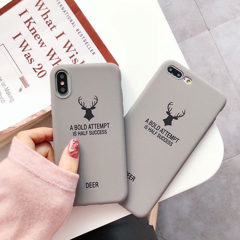 潮牌麋鹿头华为p20pro手机壳p10plus磨砂mate10pro女款p8/P9青春版情_6 P8青春