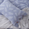龙之涵【LONGZHIHAN】水洗棉床上用品四件套纯棉套件1.8米床2米床树叶系列 1.8m床 牛仔蓝