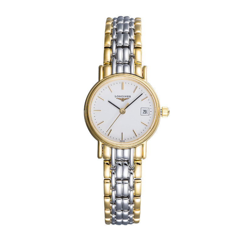 浪琴（LONGINES）瑞士品牌 瑰丽系列 女士石英表 L4.220.2.12.7 金色