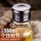 起凡骑士水瓶玻璃杯透明创意便携加厚带盖水杯耐热车载男杯子大 枪色550ml