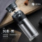 物生物(RELEA)玻璃杯水杯起凡慕茗茶水分离泡茶杯双层玻璃杯男女便携随手耐热过滤水杯子_1 沉着黑