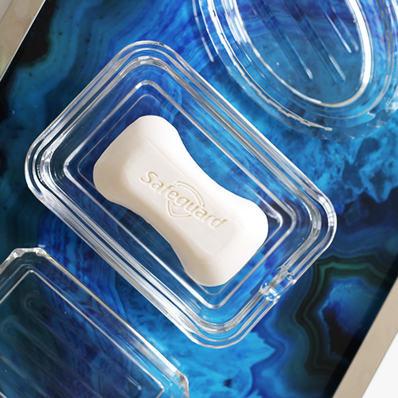 1个玻璃肥皂盒透明家用卫生间水晶香皂碟盘简约创意酒店